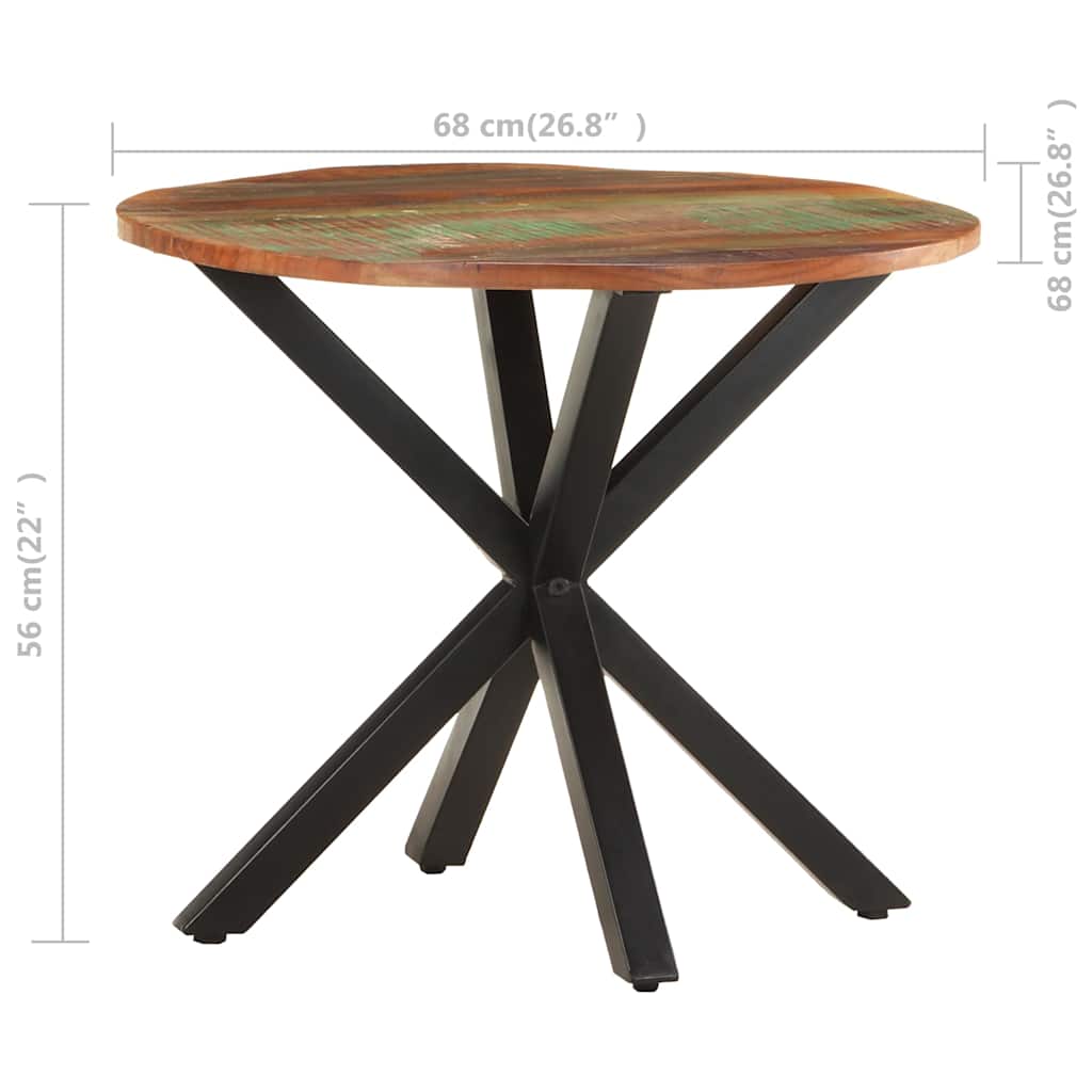 320661 vidaXL Side Table 68x68x56 cm Solid Reclaimed Wood