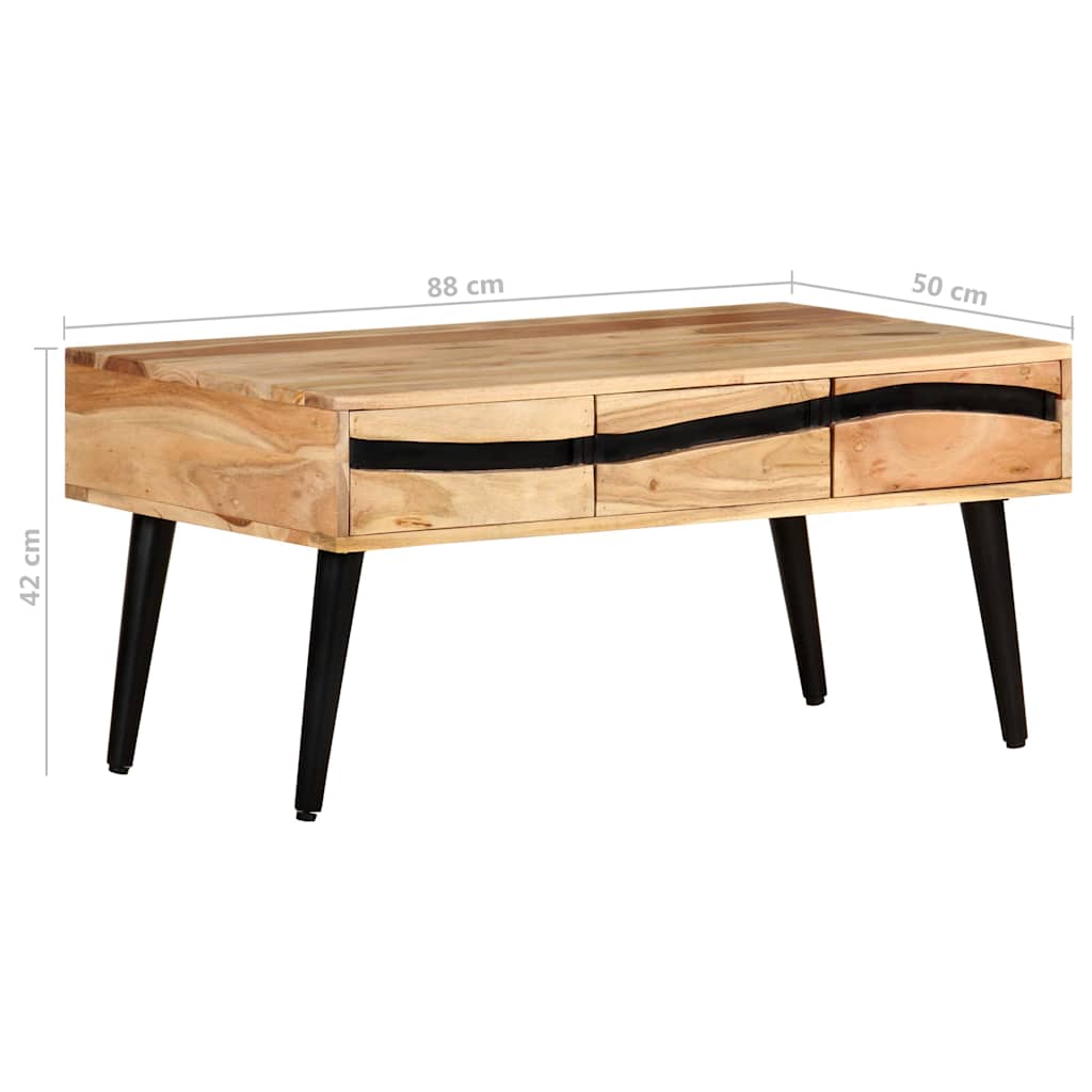 322676 vidaXL Coffee Table 88x50x42 cm Solid Acacia Wood