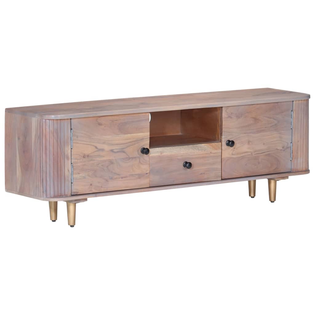 vidaXL TV Cabinet 118x30x40 cm Solid Acacia Wood