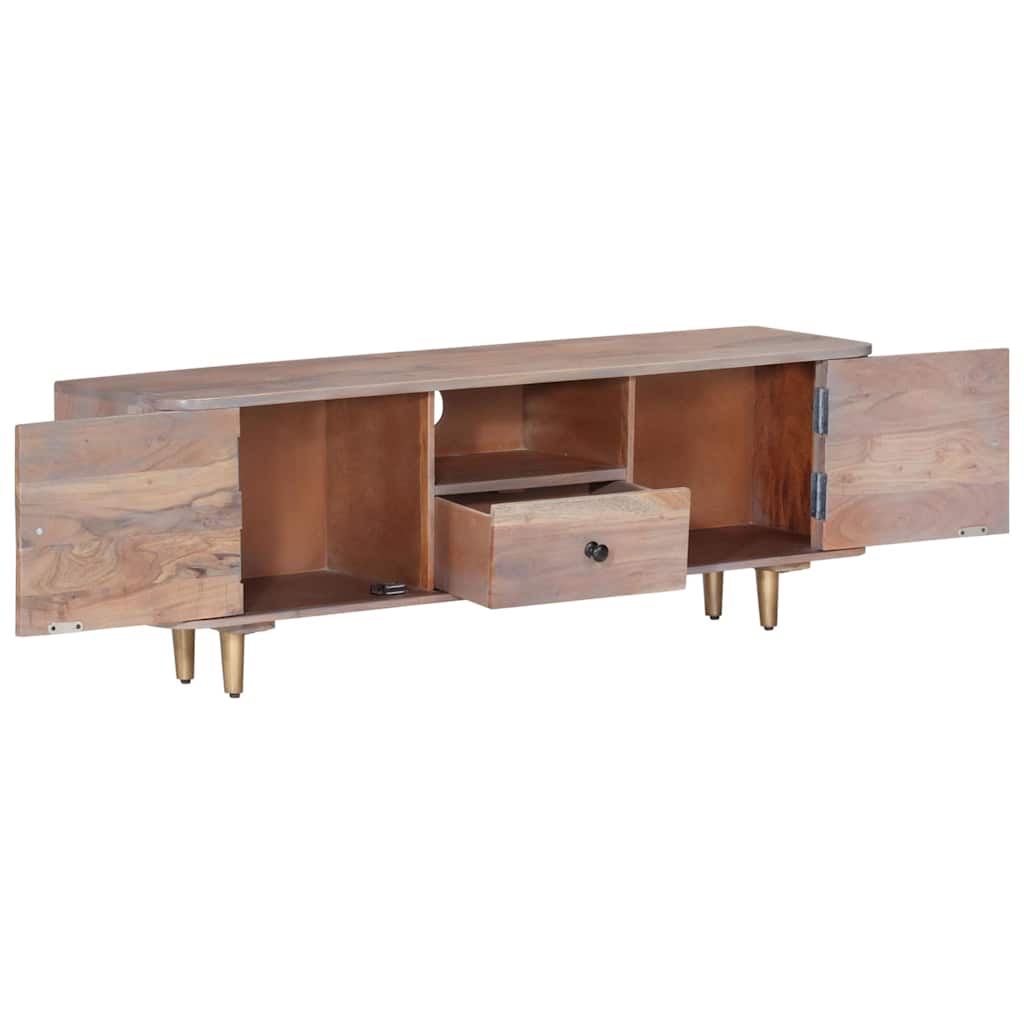 322684 vidaXL TV Cabinet 118x30x40 cm Solid Acacia Wood