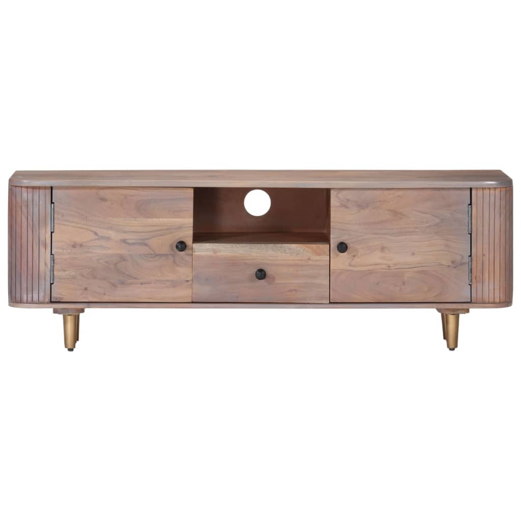 vidaXL TV Cabinet 118x30x40 cm Solid Acacia Wood