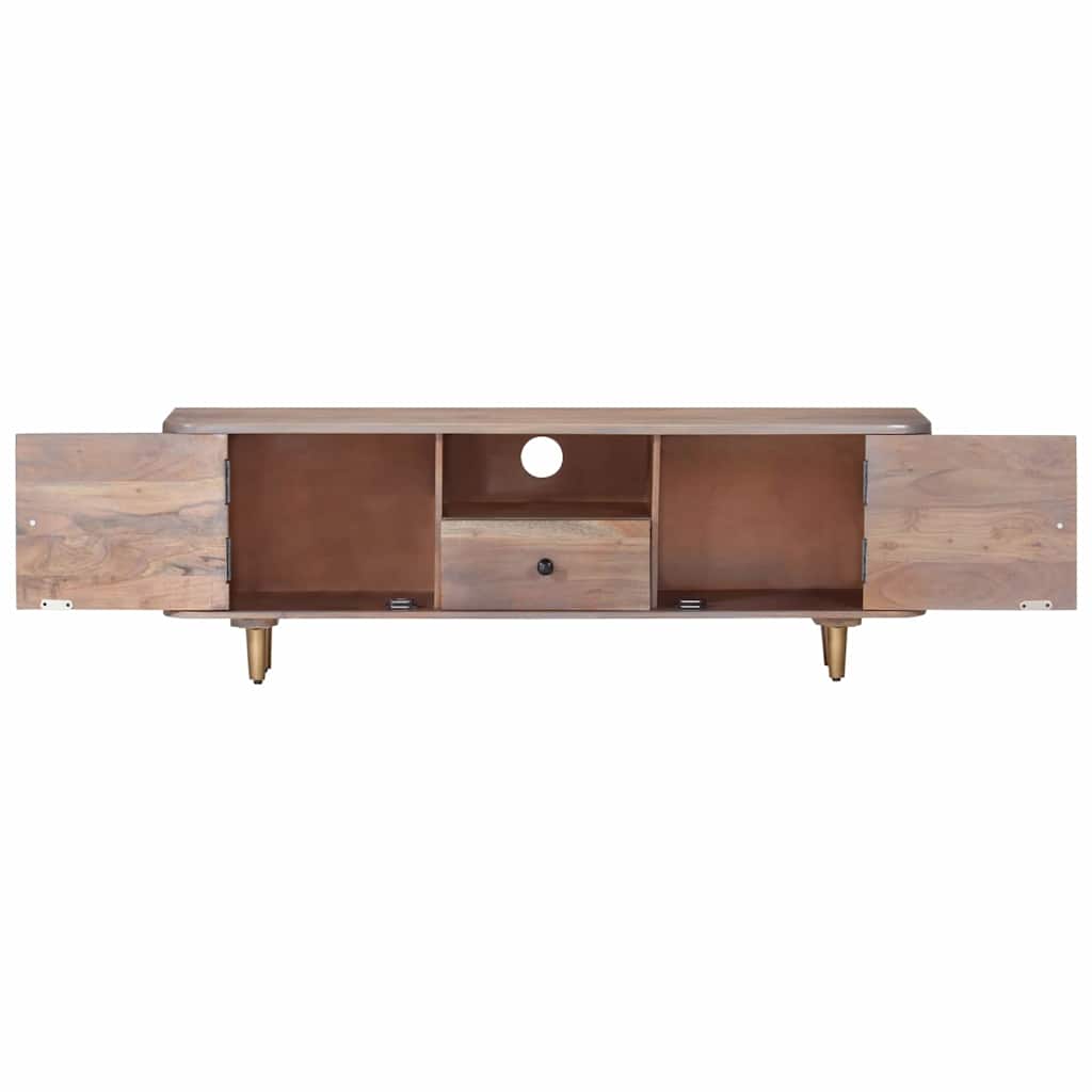 322684 vidaXL TV Cabinet 118x30x40 cm Solid Acacia Wood