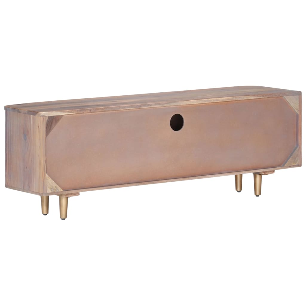 322684 vidaXL TV Cabinet 118x30x40 cm Solid Acacia Wood