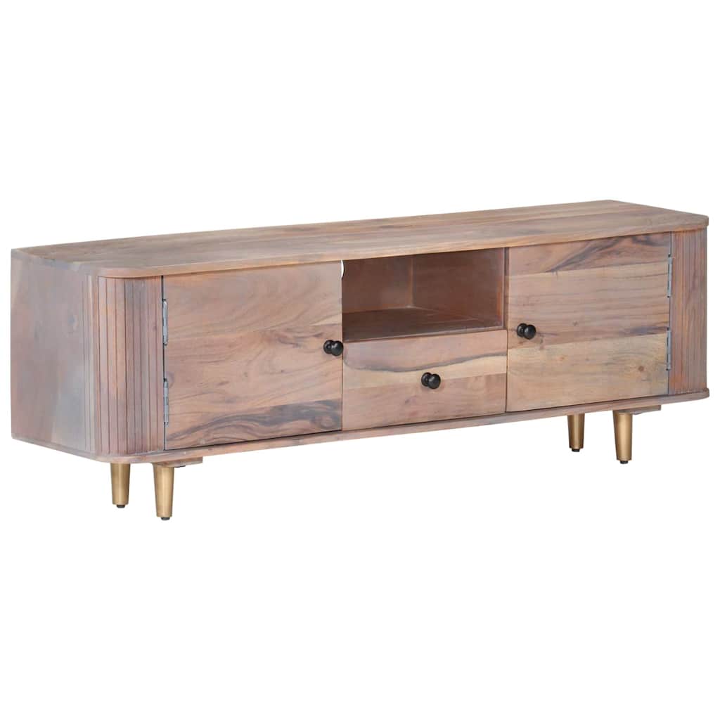 322684 vidaXL TV Cabinet 118x30x40 cm Solid Acacia Wood