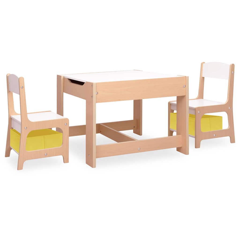 80284 vidaXL Children's Table with 2 Chairs MDF