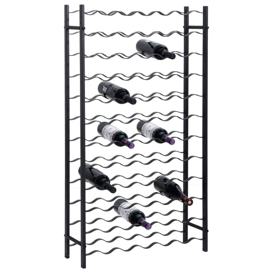 Wine Rack for 72 Bottles Black Iron