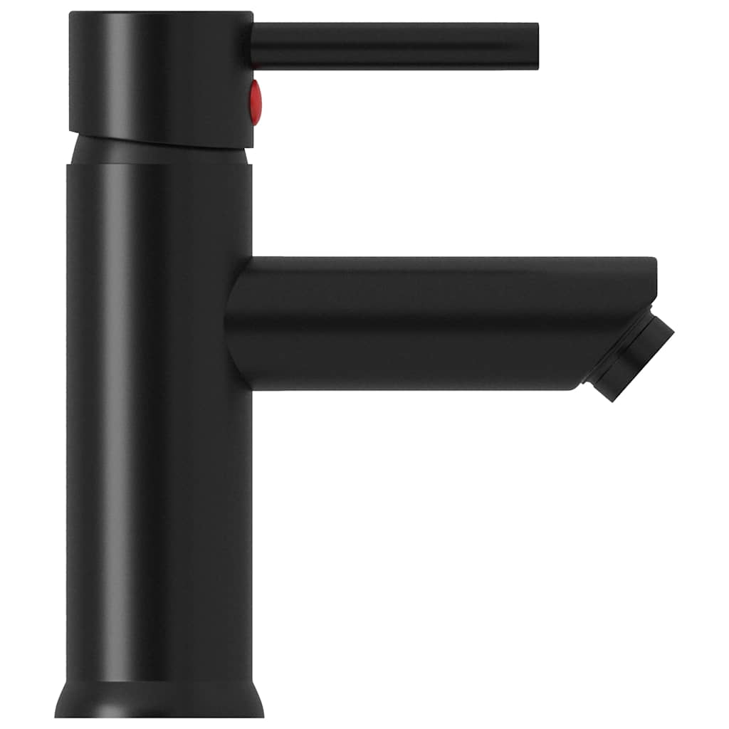 149066 vidaXL Bathroom Basin Faucet Black 130x176 mm