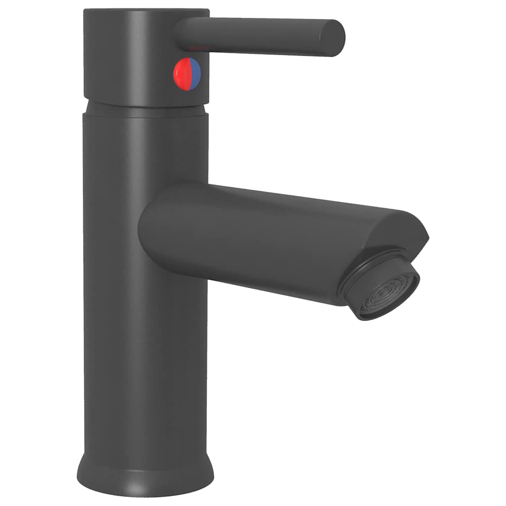 149068 vidaXL Bathroom Basin Faucet Grey 130x176 mm
