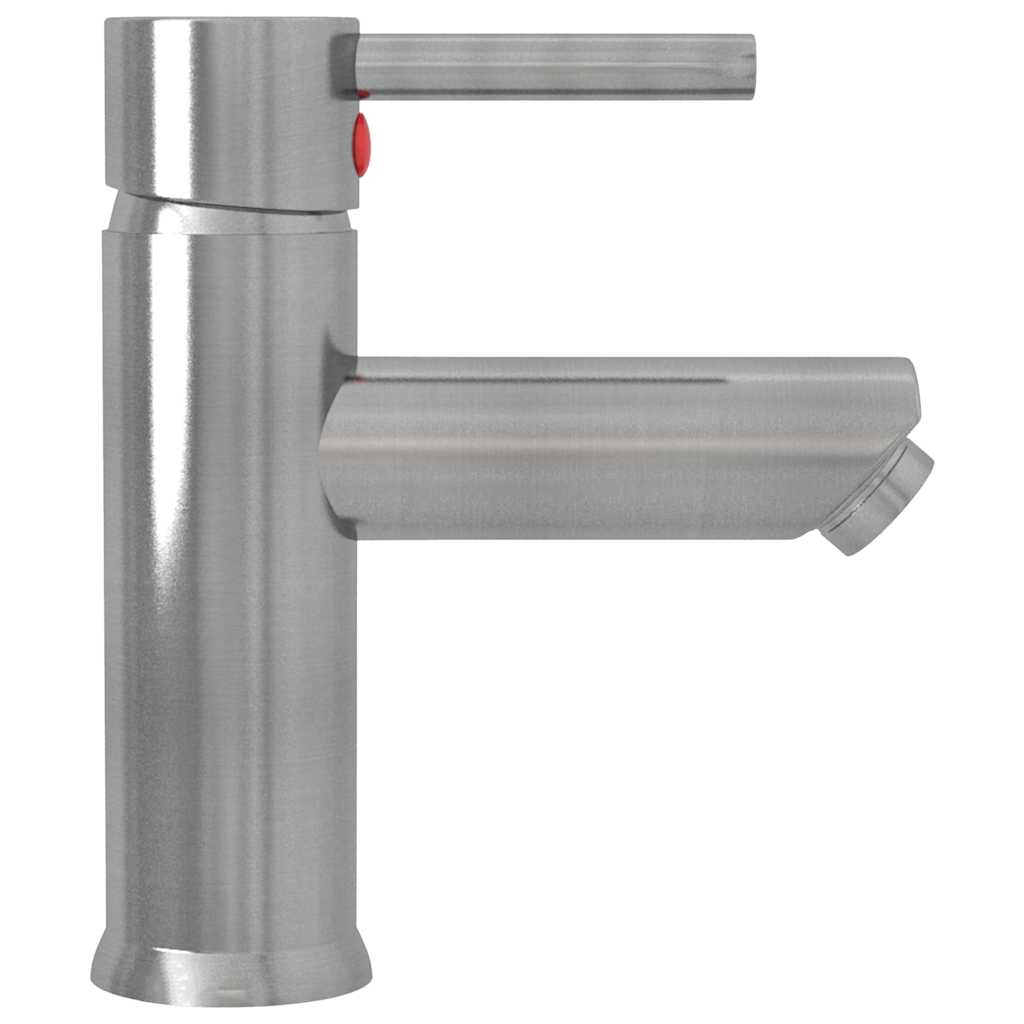 149069 vidaXL Bathroom Basin Faucet Silver 130x176 mm