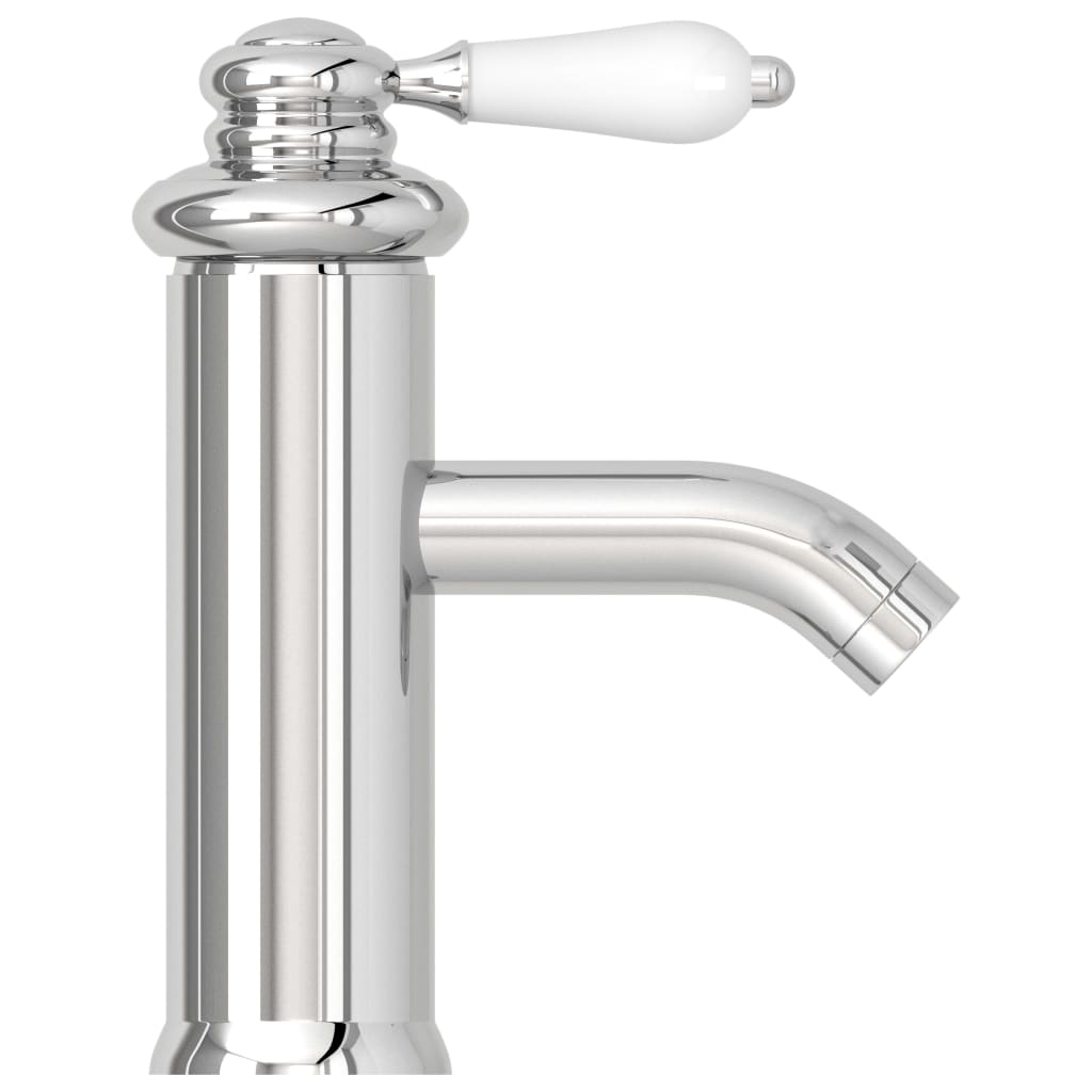 149070 vidaXL Bathroom Basin Faucet Chromed Finish 130x180 mm