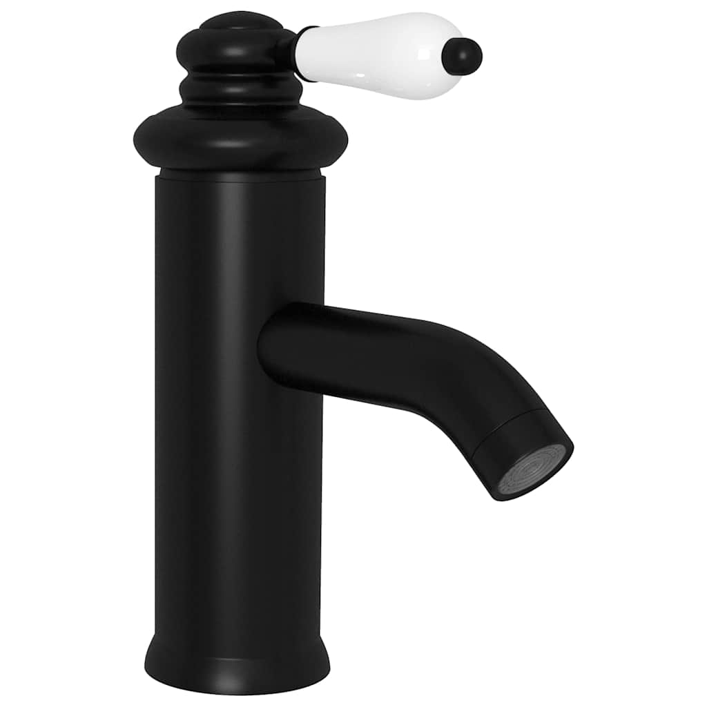 149071 vidaXL Bathroom Basin Faucet Black 130x180 mm