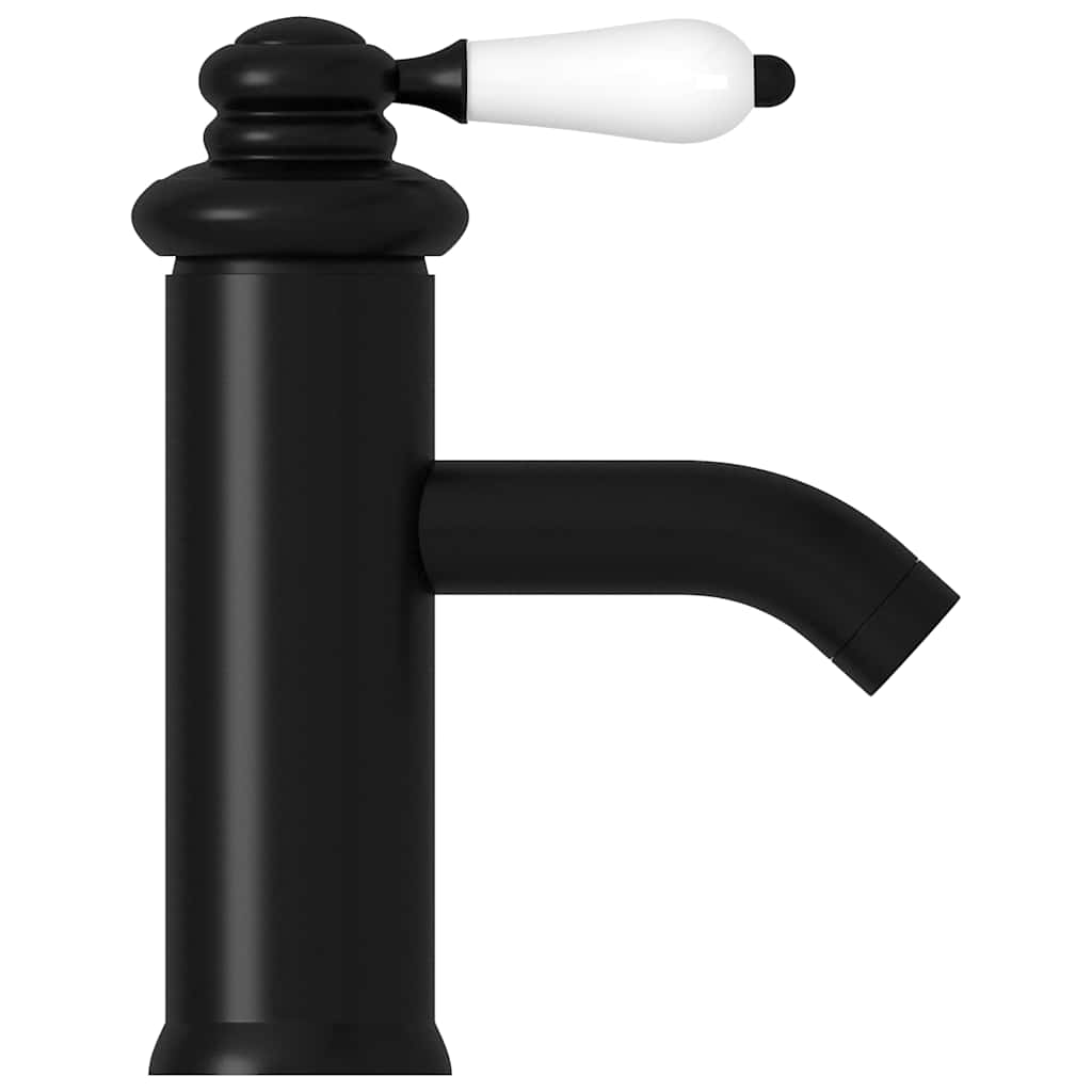 149071 vidaXL Bathroom Basin Faucet Black 130x180 mm