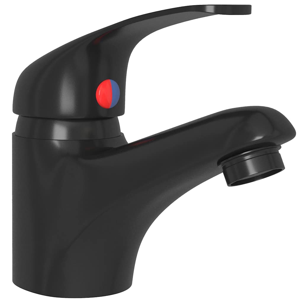 149080 vidaXL Basin Mixer Tap Black 13x10 cm