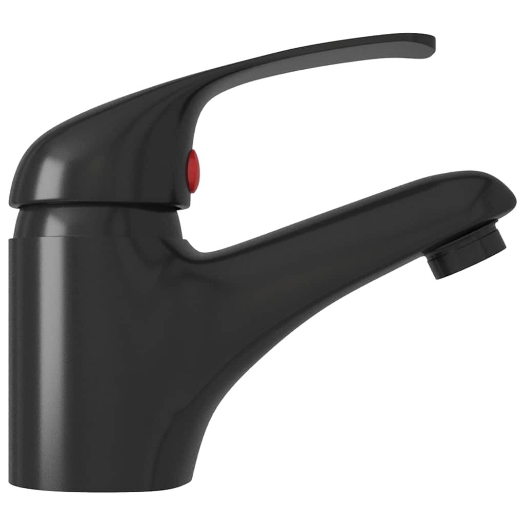 149080 vidaXL Basin Mixer Tap Black 13x10 cm