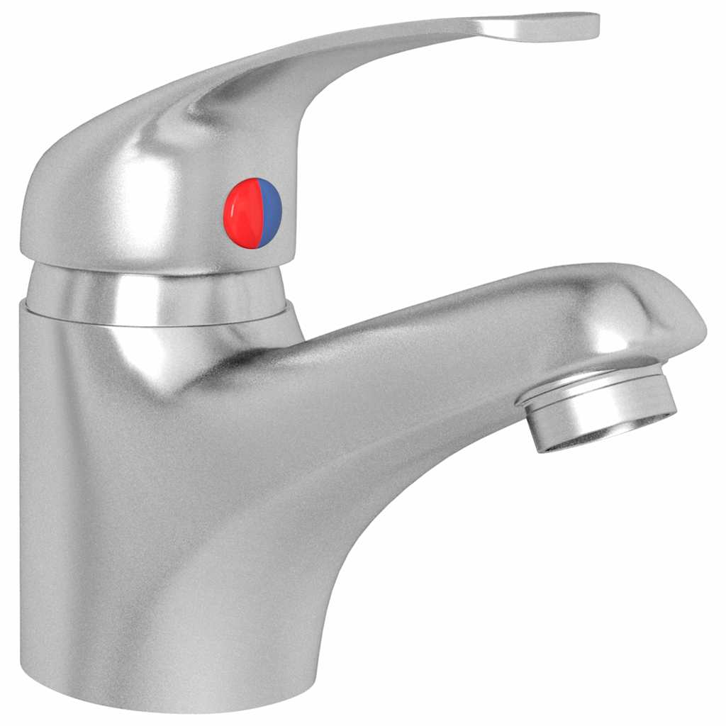149083 vidaXL Basin Mixer Tap Silver 13x10 cm