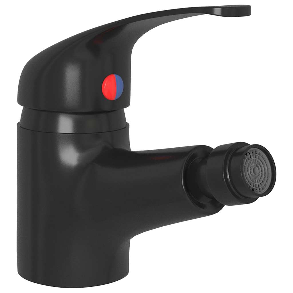 149084 vidaXL Bathroom Bidet Mixer Tap Black 13x12 cm
