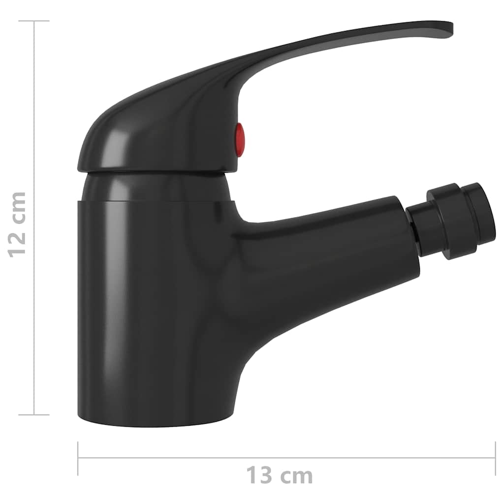 149084 vidaXL Bathroom Bidet Mixer Tap Black 13x12 cm