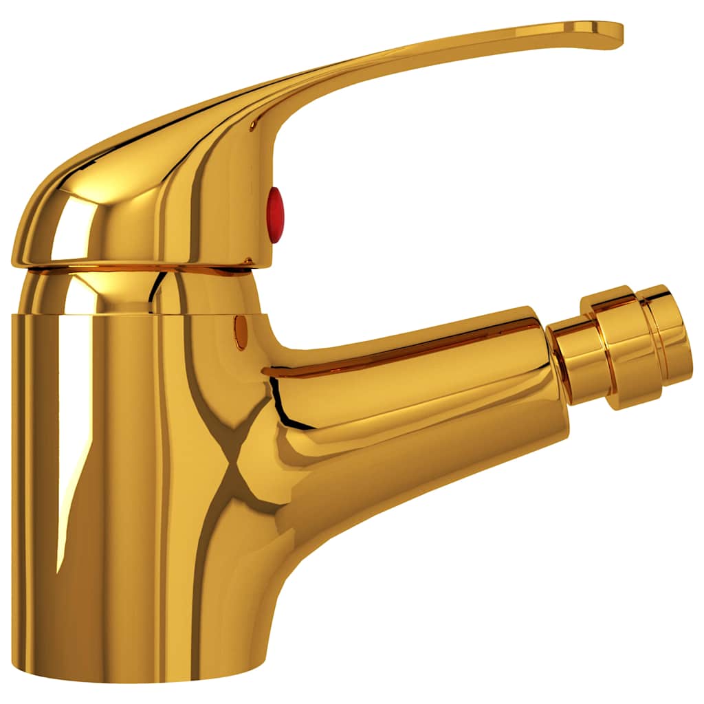 149085 vidaXL Bathroom Bidet Mixer Tap Gold 13x12 cm