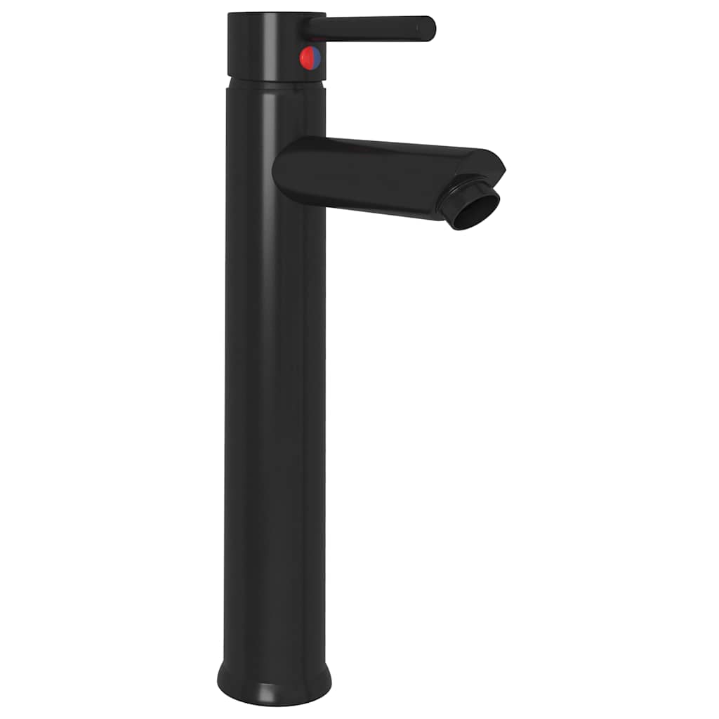 149088 vidaXL Bathroom Mixer Tap Black 12x30 cm