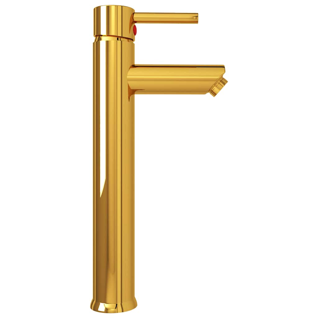 149089 vidaXL Bathroom Mixer Tap Gold 12x30 cm