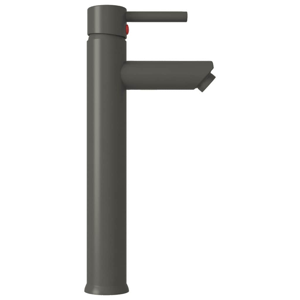 149090 vidaXL Bathroom Mixer Tap Grey 12x30 cm