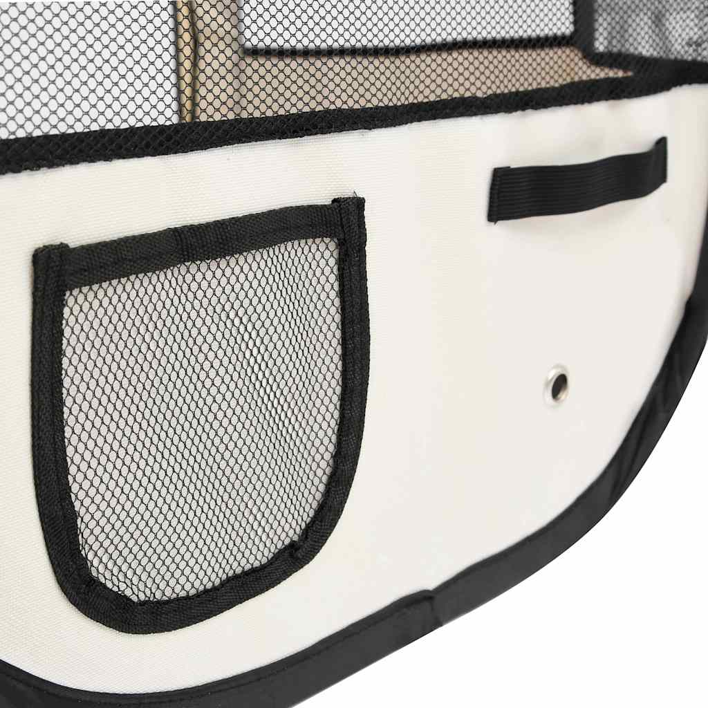 171016 vidaXL Foldable Dog Playpen with Carrying Bag Blue 145x145x61 cm