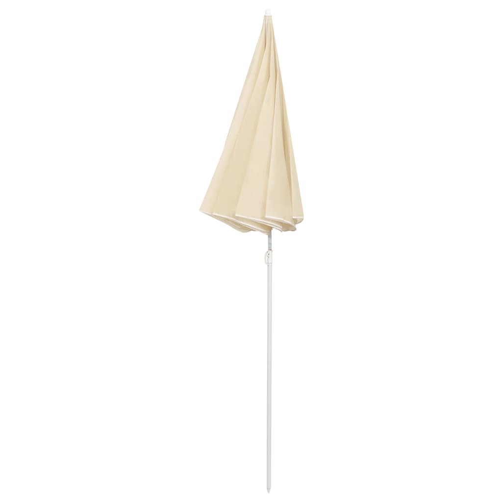 Garden Parasol | Sand | Polyester, Steel | UV-resistant materials