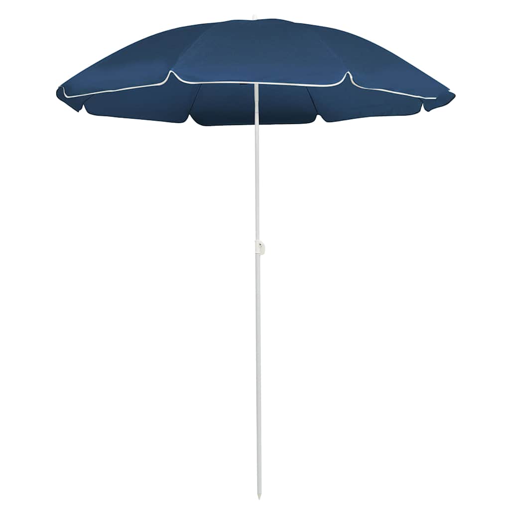 Garden Parasol with Steel Pole Blue 180 cm