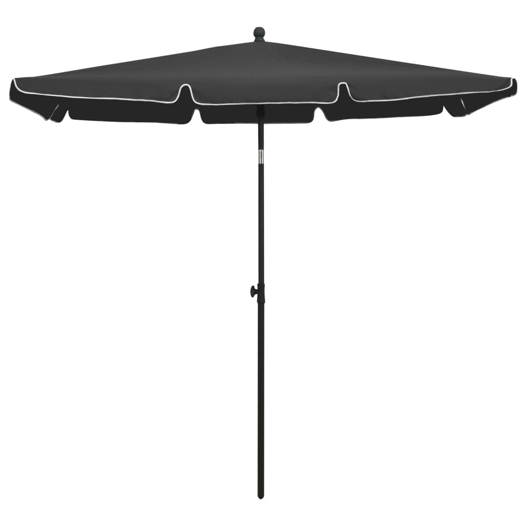 Garden Parasol | Anthracite | Polyester | 210x140 cm | Tiltable