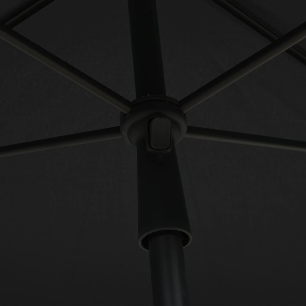 Garden Parasol | Anthracite | Polyester | 210x140 cm | Tiltable
