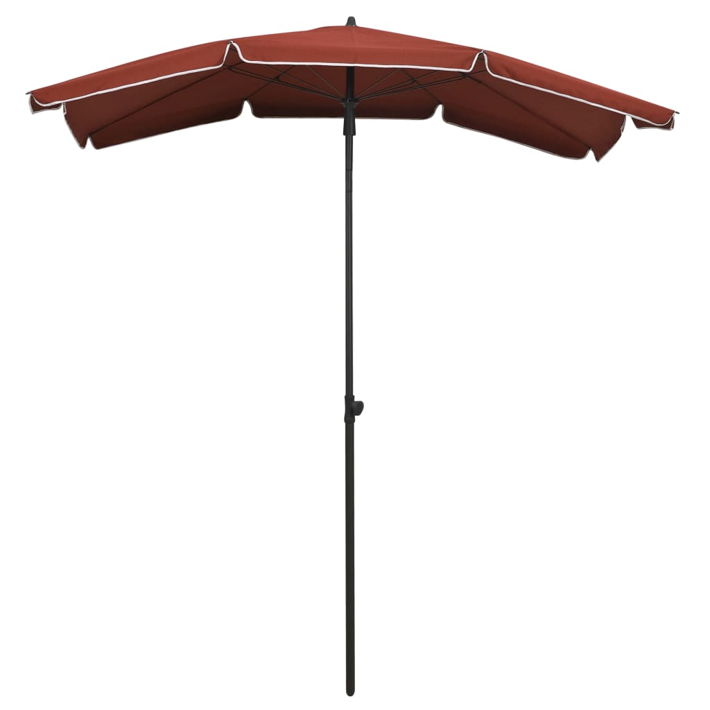 Garden Parasol | Terracotta | Fabric (100% polyester), steel
