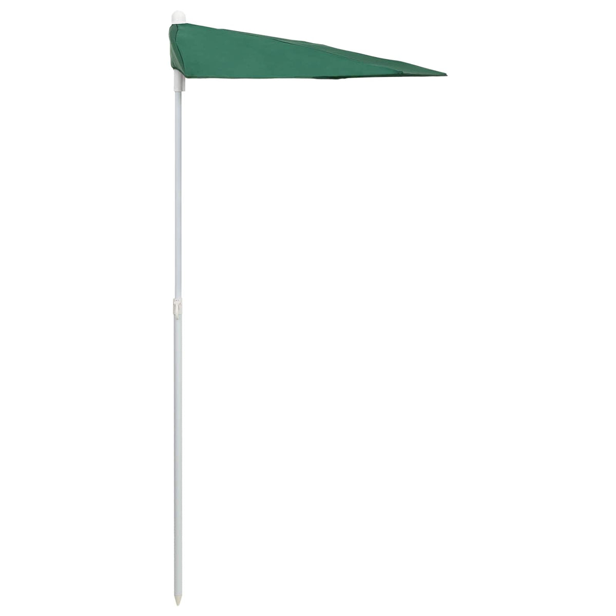 315560 vidaXL Garden Half Parasol with Pole 180x90 cm Green