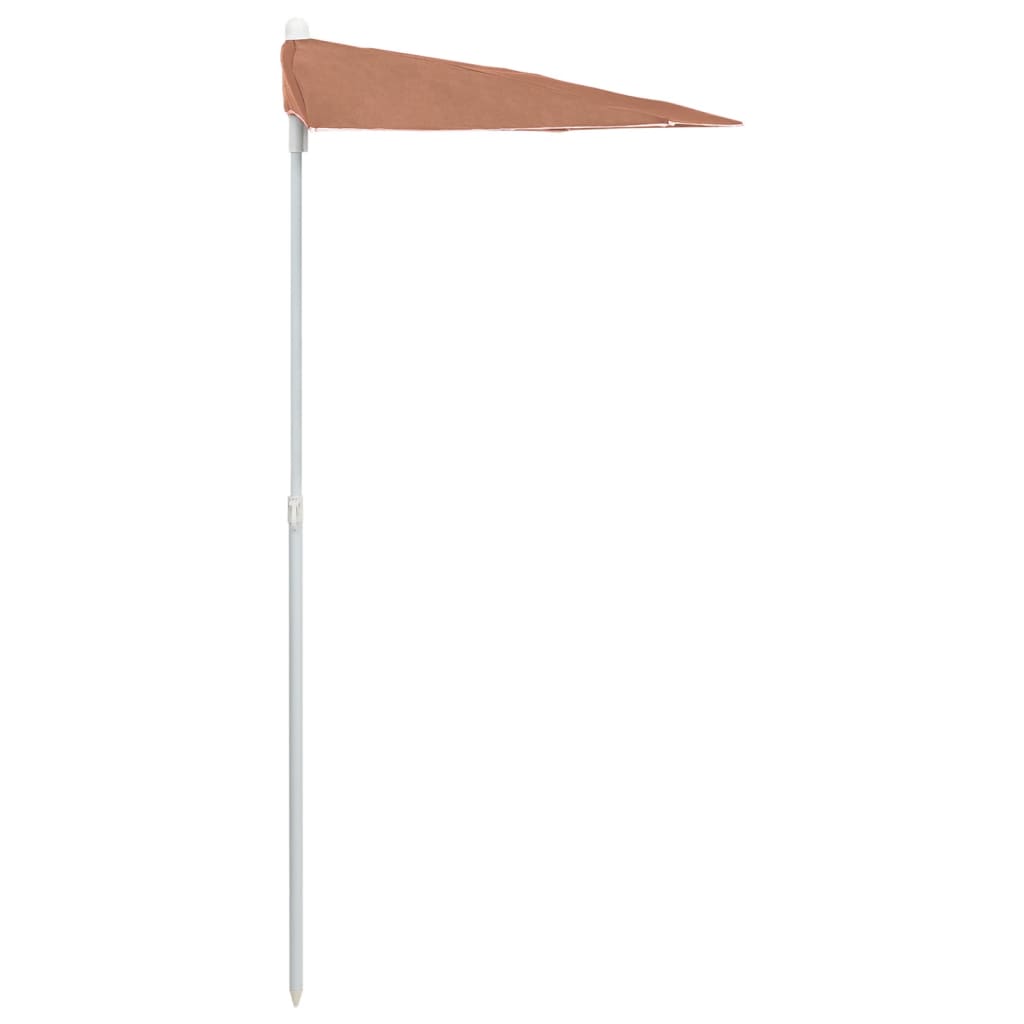 Garden Parasol | Terracotta | Fabric (100% polyester), Steel