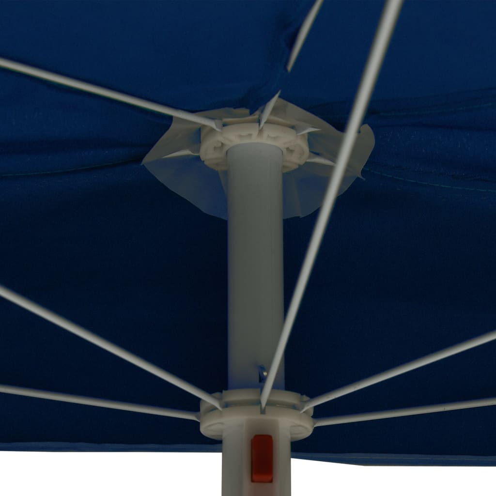Garden Half Parasol with Pole 180x90 cm Azure Blue