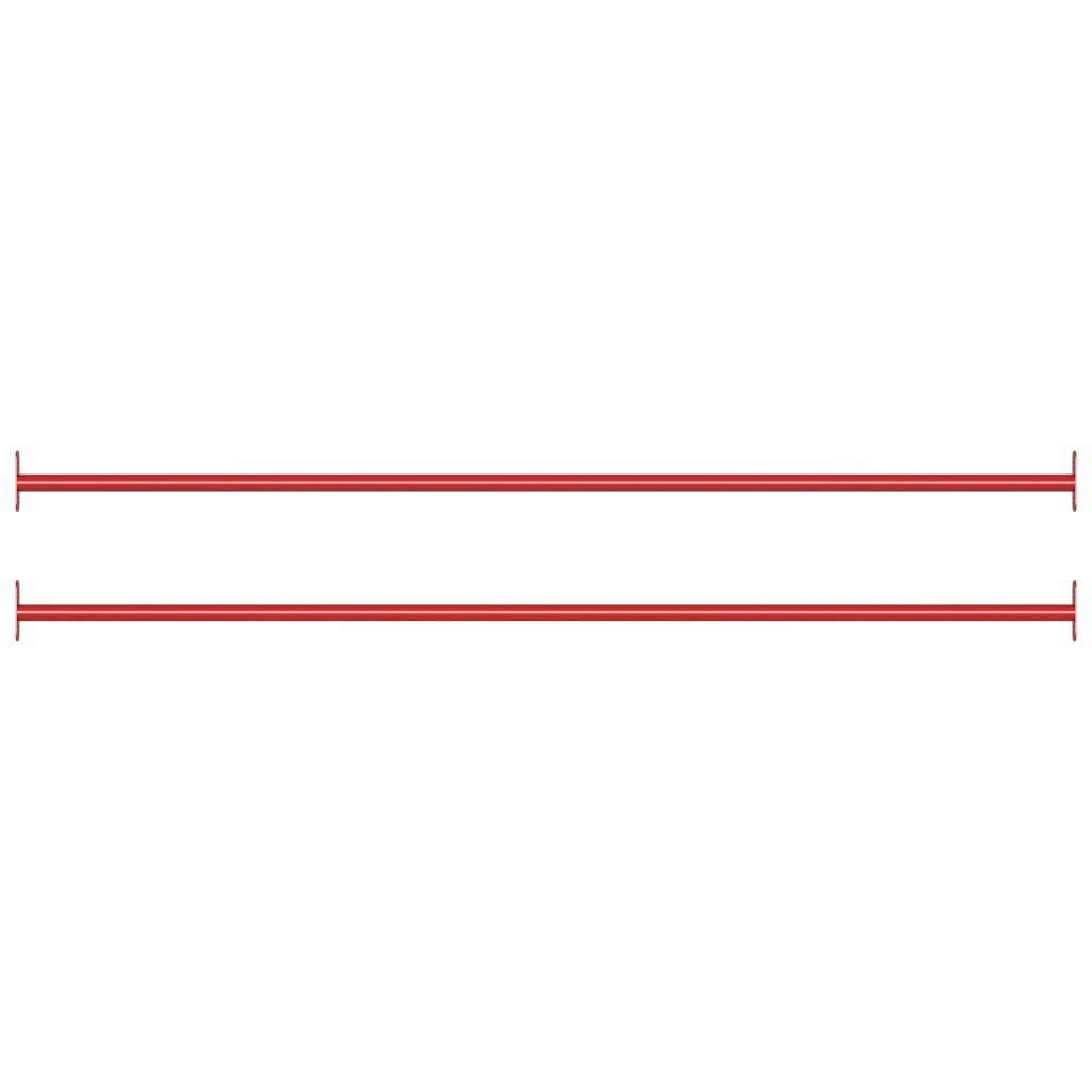 Turning Bars 2 pcs 125 cm Steel Red