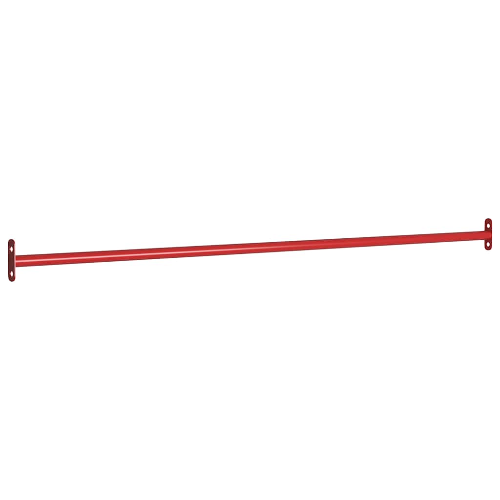 93199 vidaXL Turning Bars 2 pcs 125 cm Steel Red