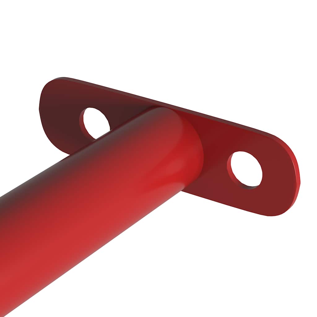 93199 vidaXL Turning Bars 2 pcs 125 cm Steel Red