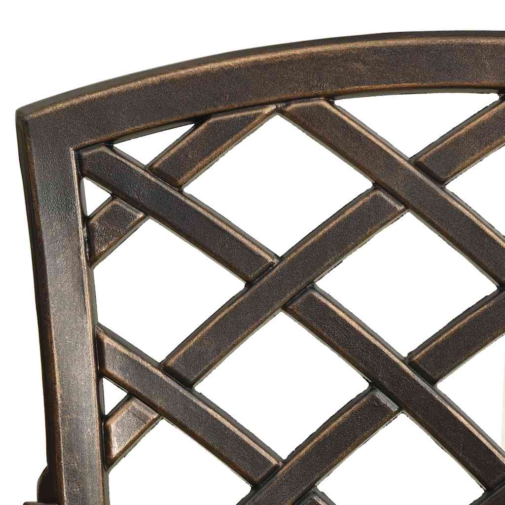 Garden Chair | Set of 4 | Bronze | Cast Aluminium | Standard | Durable