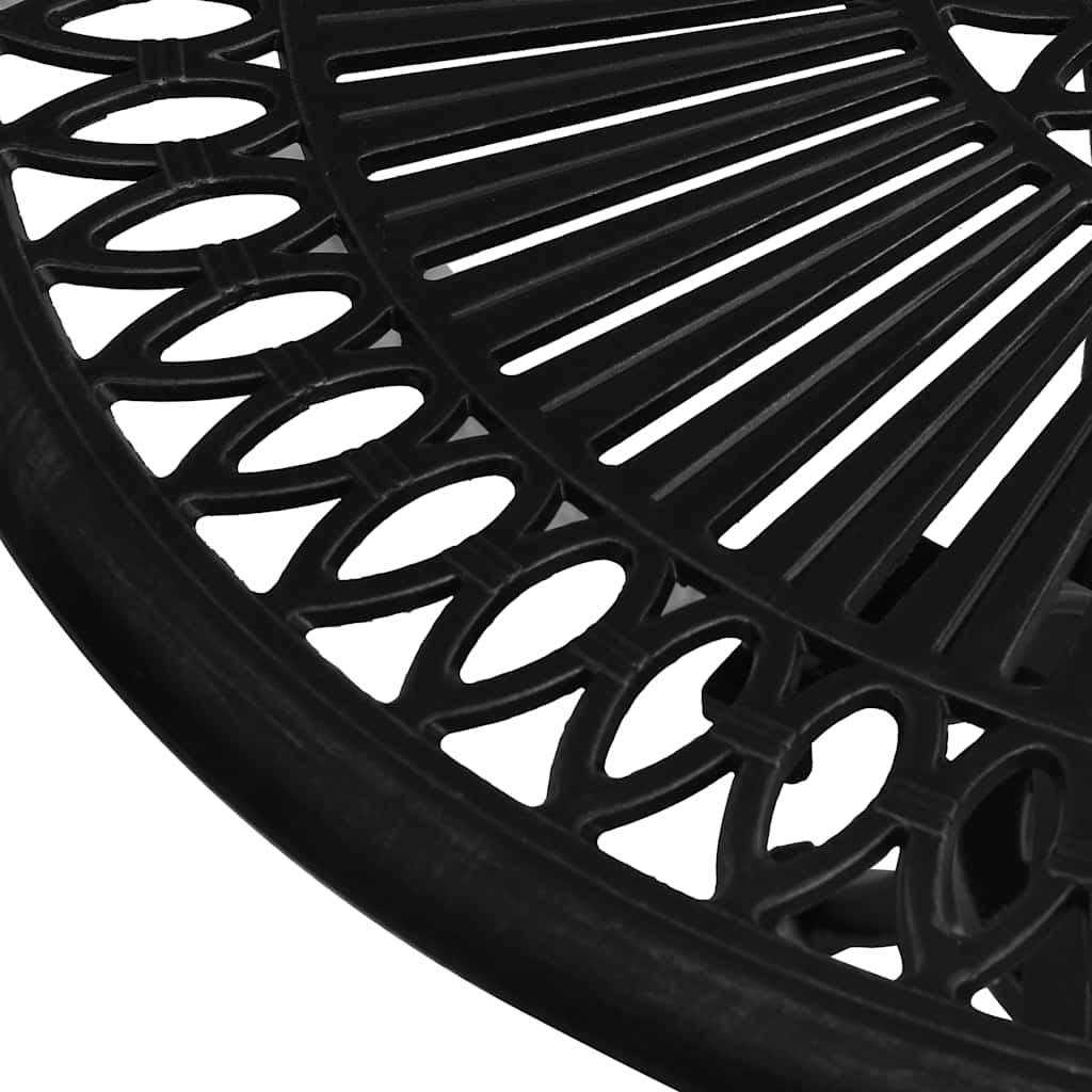 315580 vidaXL Garden Table Black 62x62x65 cm Cast Aluminium