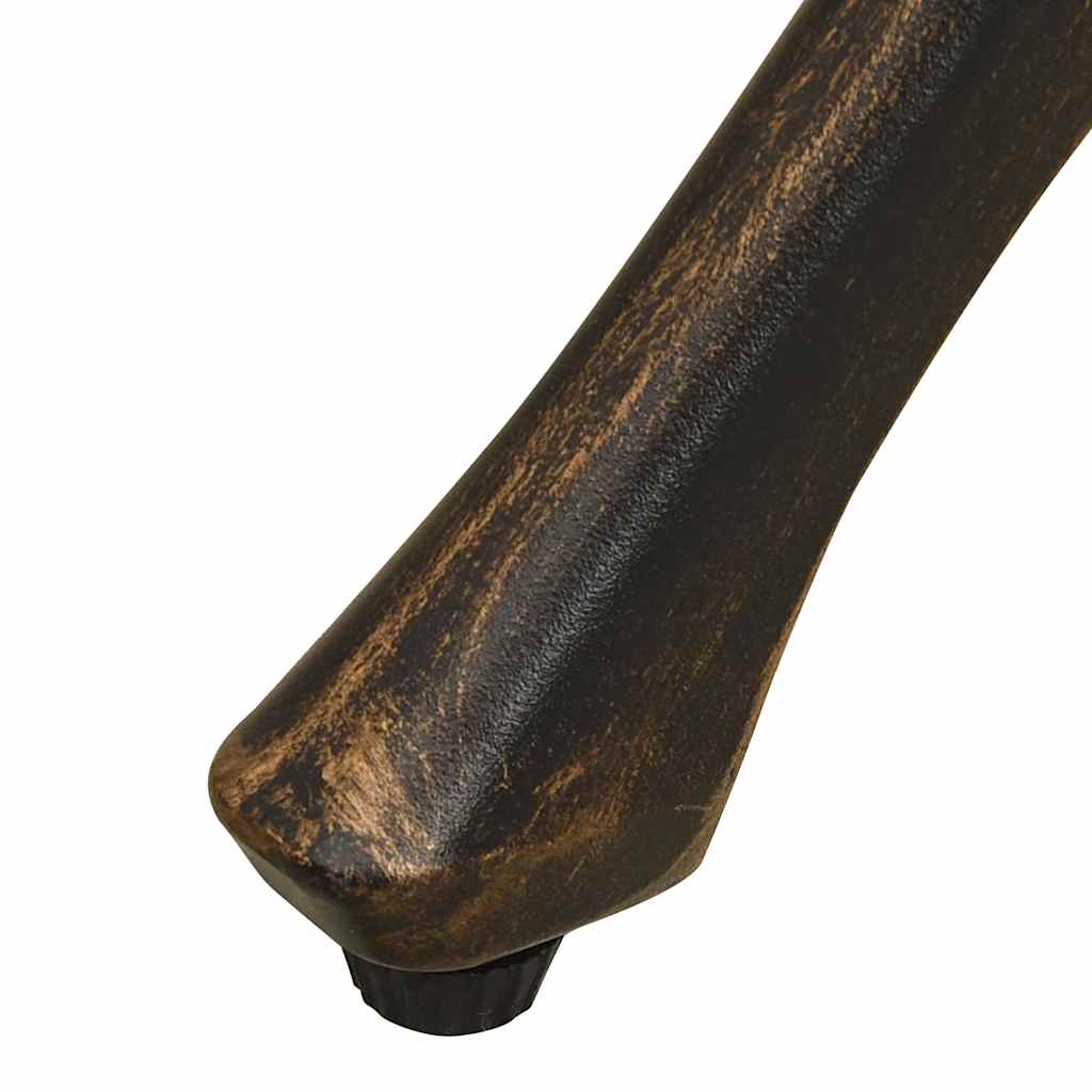 315588 vidaXL Garden Table Bronze 90x90x73 cm Cast Aluminium