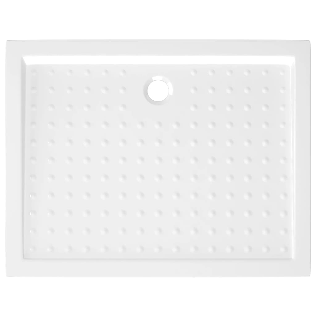 vidaXL Shower Base Tray with Dots White 90x70x4 cm ABS