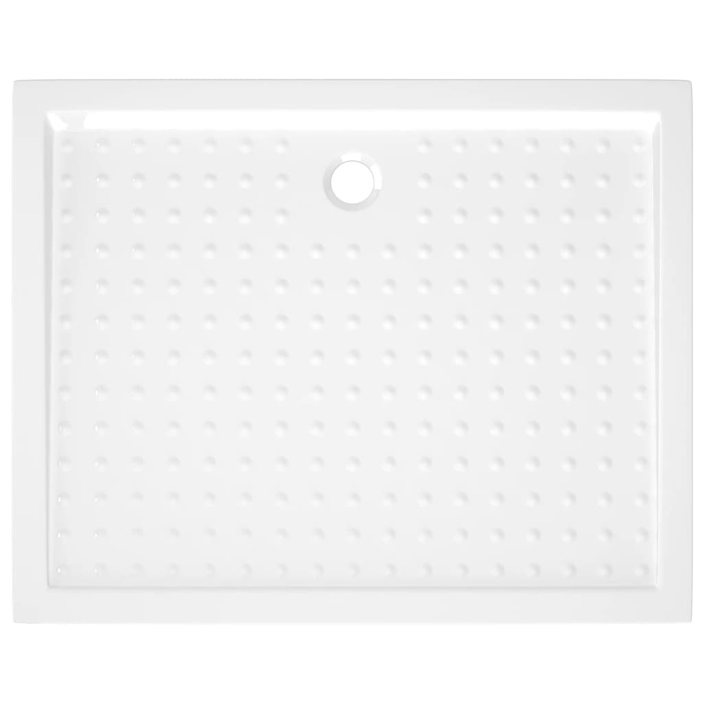 vidaXL Shower Base Tray with Dots White 80x100x4 cm ABS