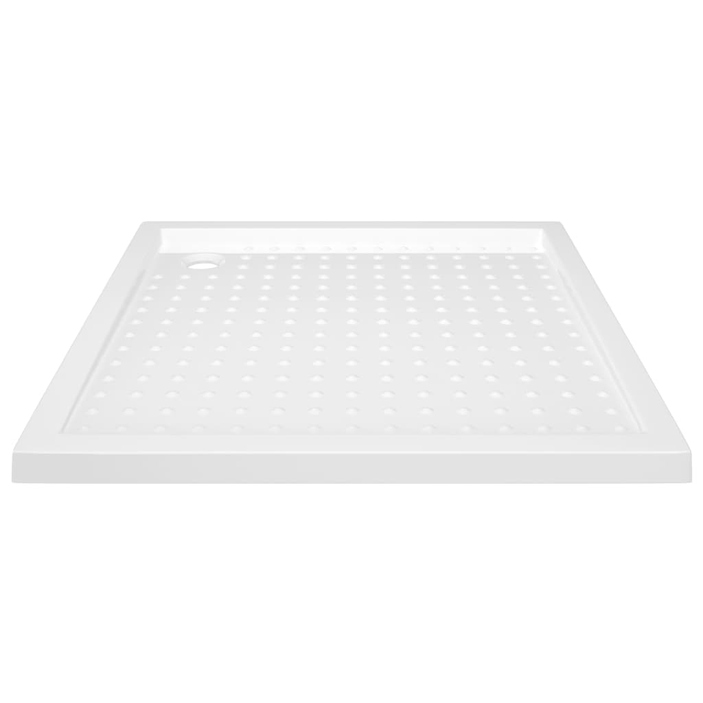 vidaXL Shower Base Tray with Dots White 80x80x4 cm ABS