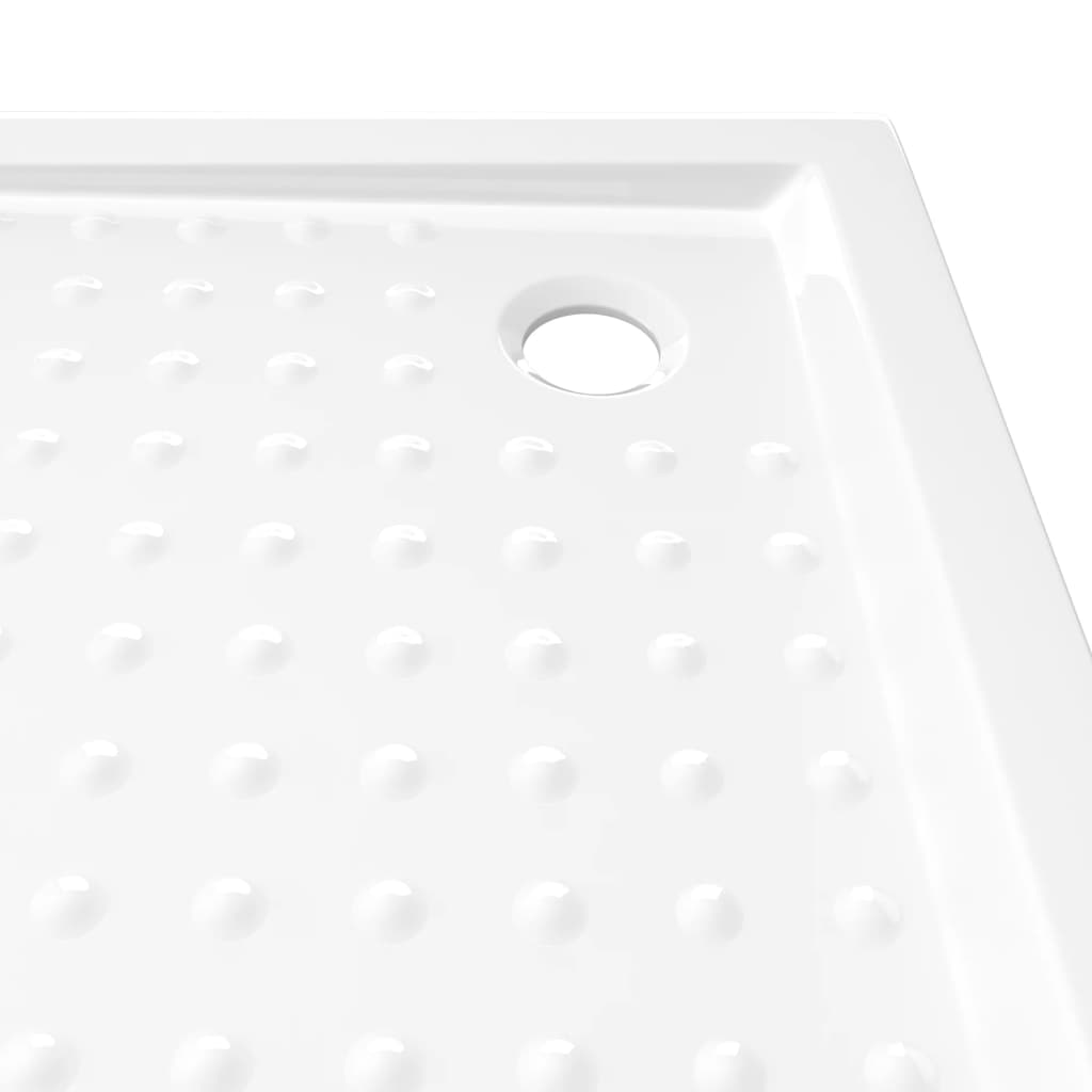 vidaXL Shower Base Tray with Dots White 80x80x4 cm ABS