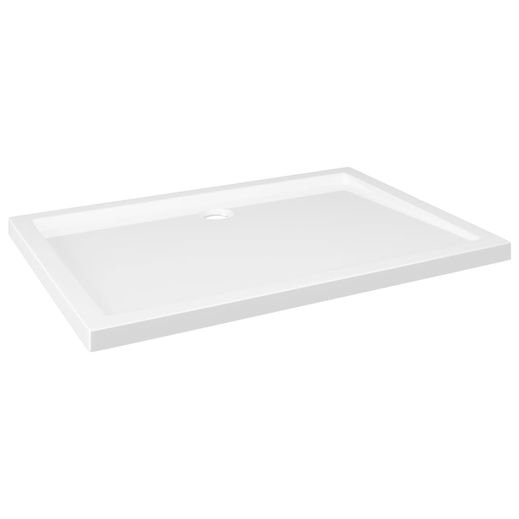 vidaXL Rectangular ABS Shower Base Tray White 70x100 cm