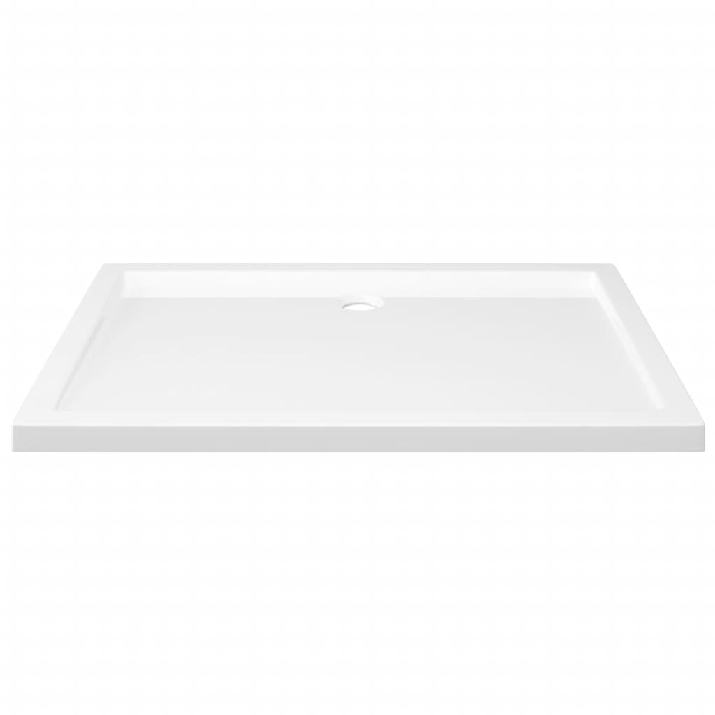 vidaXL Rectangular ABS Shower Base Tray White 70x100 cm