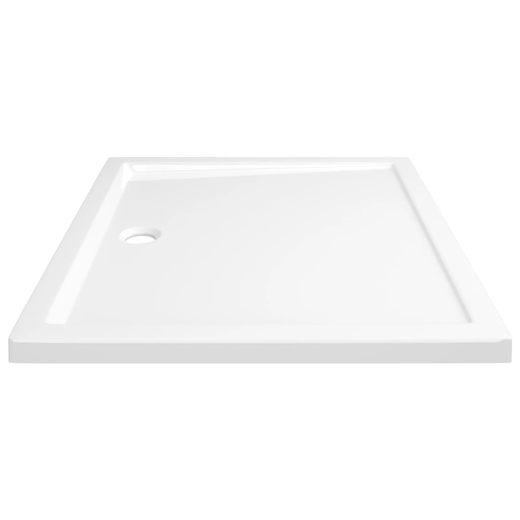 vidaXL Rectangular ABS Shower Base Tray White 80x90 cm