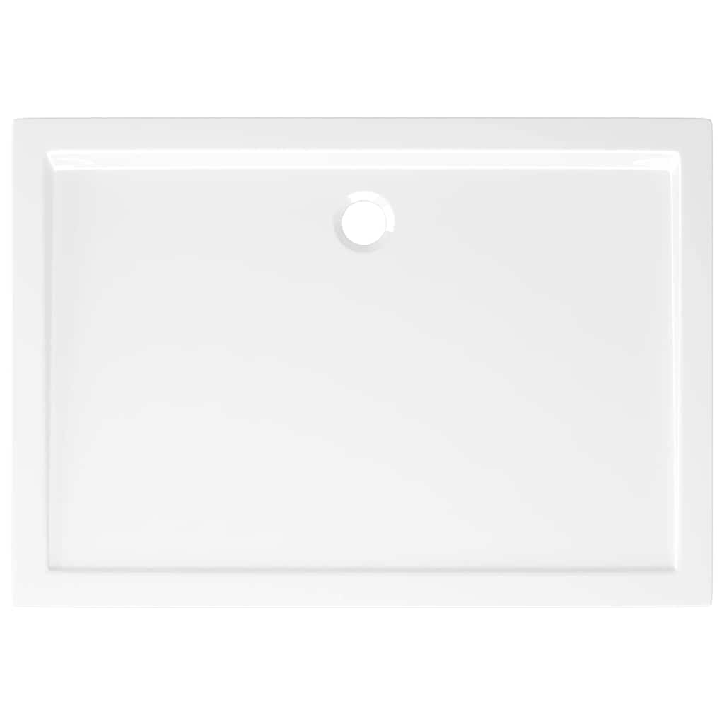 Rectangular ABS Shower Base Tray White 80x110 cm