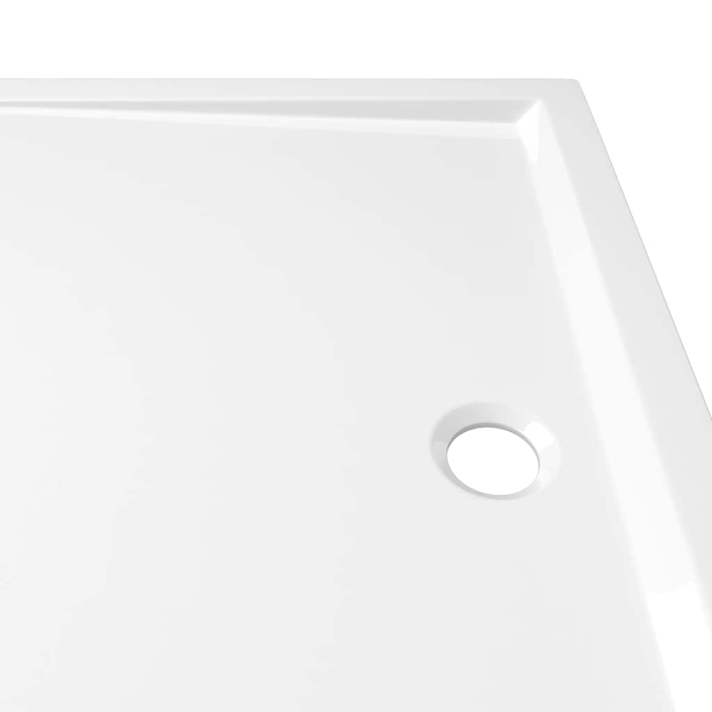 Rectangular ABS Shower Base Tray White 80x110 cm