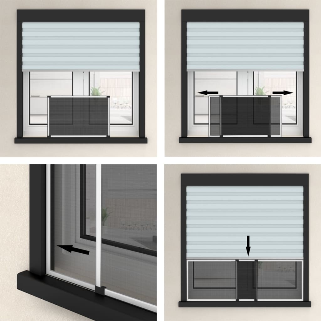 Extendable Insect Screen for Windows White